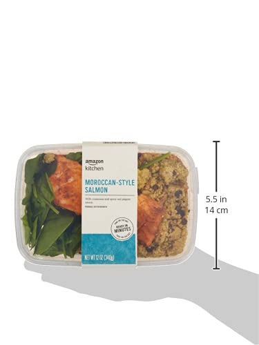 Amazon Kitchen, Moroccan-Style Salmon, Single Serve Meal, 12 oz