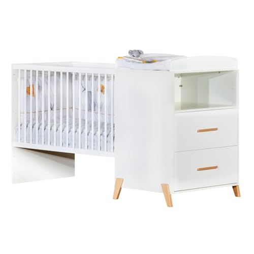 Babyprice JOY NATUREL Lit Combine Evolutif 120x60 en 90x190 - vue 6