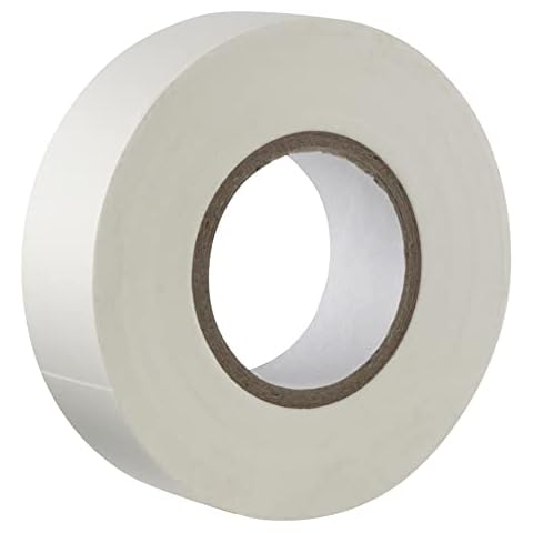 GOCABLETIES - Cinta aislante blanca de 19 mm x 20 m Cover