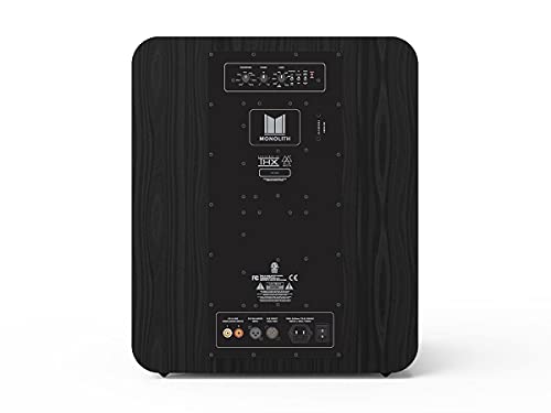 Image of Monolith THX Ultra Certified 2000 Watt Powered Subwoofer - 13-Inch, Massive Output, Low Distortion, for Studio and Home Theater Systems, Black Ash Finish