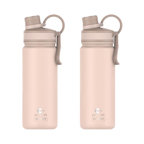Image of Clay Craft VACBOTT Zing Double Walled 18 Hours Hot and 24 Hours Cold Insulated Flask 780ML, 2 Pcs|Easy to Carry|Gym Bottle|Home|Kitchen|Hiking|Travel Bottle|BIS Certified|1Year Limited Warranty