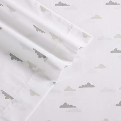Image of Poppy & Fritz - Twin Sheets, Cotton Percale Bedding Set, Crisp & Cool, Ideal Bedding Set (Cloud, Twin)