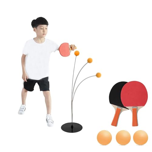 卓球練習 一人で練習できる卓球マシン ピンポントレーニング 卓球セット ピンポン 卓球ボール練習機 卓球ラケット卓球トレーナーキット ファミリーピンポン 卓球台不要 高さ調節可能
