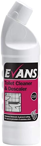 Evans Thick Heavy Duty Acidic Toilet Cleaner and Descaler 1ltr x12 Bottles