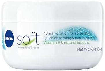 NIVEA Soft Refreshingly Soft Cream for Face, Hand and Body, 16 OZ