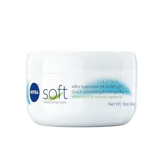 NIVEA Soft Cream, Refreshingly Soft Moisturizing Cream, Body Cream, Hand Cream, Face Cream, 16 Oz Jar