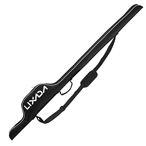 Lixada Tackle Storage Bags 63 inch / 160cm portable fishing rod bag with handle and shoulder strap, foldable fishing rod rack large capacity fishing rod storage bag