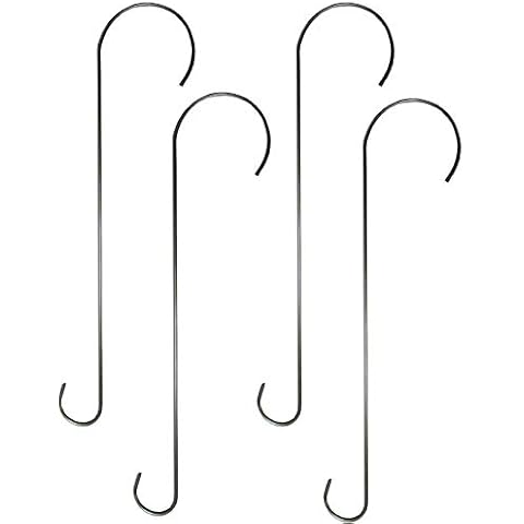 4-Pack of Squirrel Stopper Stainless Steel Branch S Hook 23" Cover