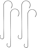 4-Pack of Squirrel Stopper Stainless Steel Branch S Hook 23'