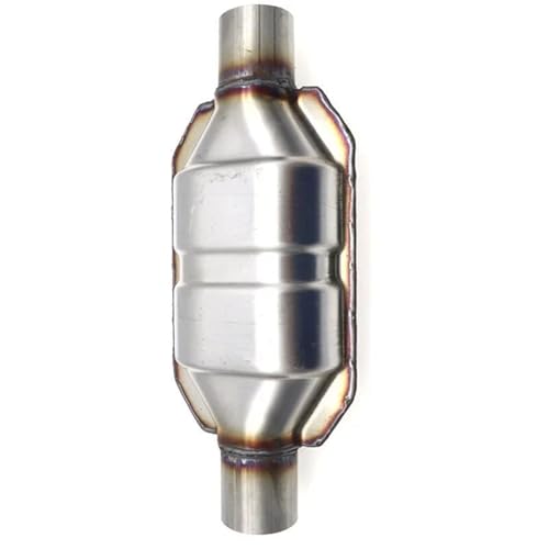 Convertidor catalítico universal de 2.25 pulgadas en acero inoxidable con silenciador de alto flujo 4