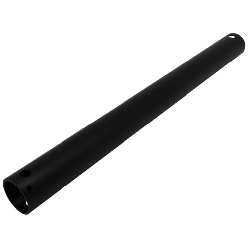 Image of 12 Inch Ceiling Fan Extension Rod, 1 Inch Outside Diameter Not Threaded Ceiling Fan Downrod, Black