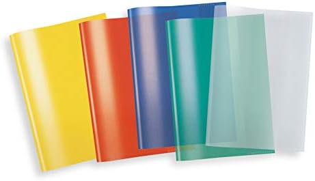 HERMA 19899 Notebook Covers DIN A5 Landscape, Transparent, Book Covers Made of Durable and Wipe-Clean Polypropylene Film, Set of 10 Exercise Book Covers for School Books Clear