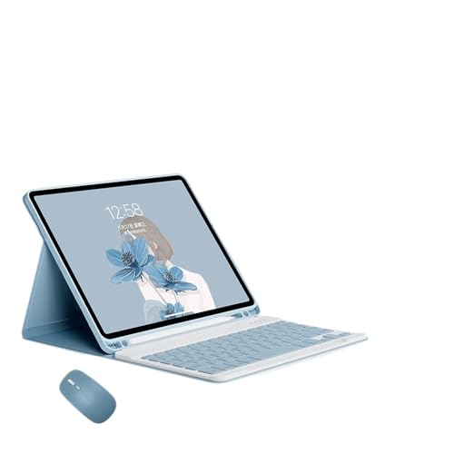Clavier Samsung Tab S9 FE Plus avec Housse Cuir et Souris pour Télétravail en Café