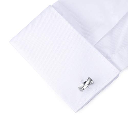 Gemelos Twist Knot HONEY BEAR acero para camisa de hombre miniatura 3