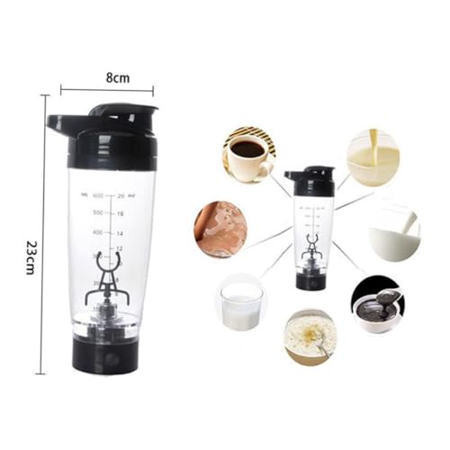 Bouteille shaker électrique 600ml bleu en PP pour le sport - 3