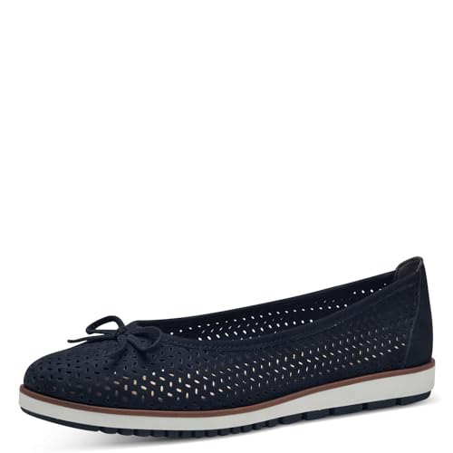 Ballerine cuir plate Tamaris femme pour marcher sans douleur toute la journée