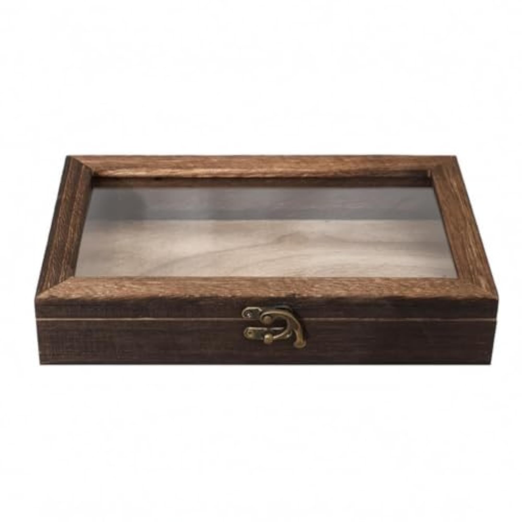 Rectangular Display Case with Clear Top