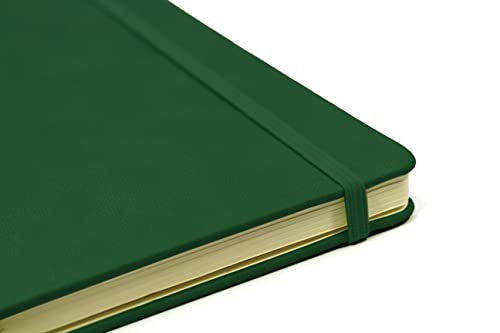 Silvine Executive Notizbuch, A4, Hardcover, Grün, 160 linierte Seiten, 90 g/m² Premium-Papier, elfenbeinfarben, British Racing Green (198BRG)