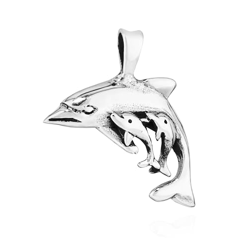 NKlaus Ciondolo originale in argento 925 con delfino 7343
