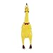 U-M 17Cm Giallo Urlando Gomma Pollo Pet Cane Giocattolo Squeak Squeaker Masticare Regalo Stabile