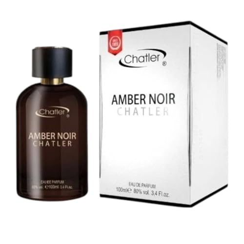 Everlyx - Amber Noir by Chatler Eau de Parfum 100 ml – Perfume masculino intenso y elegante – Aroma amaderado con notas de ámbar, cuero y especias – Fragancia sofisticada y moderna