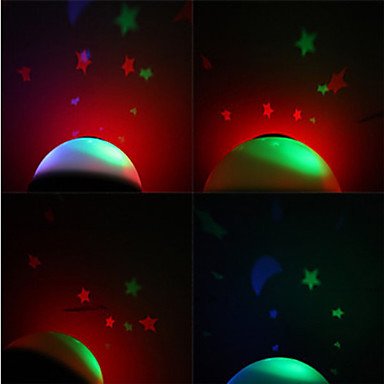 JJEColor Changing Star Projector LED Light Alarm Clock (3xAAA)