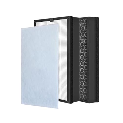 Air Purifier Filter + Composite Filter ，Compatible for Delonghi AC150 AC100 Air Purifier Parts 259x259x30mm