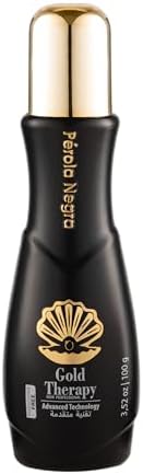 Perola Negra Gold Therapy Hair - Treatment Complex Blowout - Brazilian Keratin - Formaldehyde Free - Hair Straightening 3.52 oz