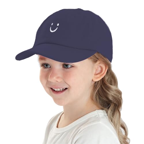 Toddler Baseball Hat Kids Boys Girls Smile Face Trucker Hat Adjustable Cute Baseball Cap for 2-8 Years4