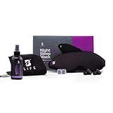 Antifaz para Dormir Premium con Spray de Lavanda Incluido. Máscara Negra con Almohadillas 3D para Descansar, Bloqueo de...