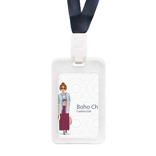 Étui pour carte de crédit transparent bohème contre les rayures