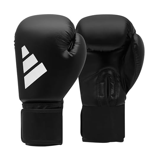 adidas Erwachsene Speed 50 Boxhandschuhe, schwarz/weiß, 14 oz