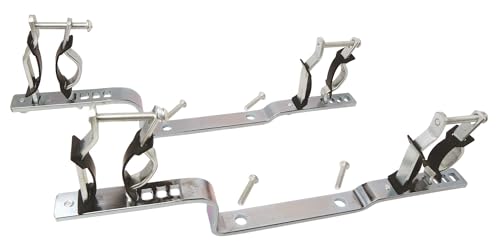 SOMATHERM FOR YOU, Jeu de 2 supports en métal avec isolant pour collecteurs, compatibles avec 20/27, 26/34 et 33/42 - Idéal pour installations d'eau chaude...