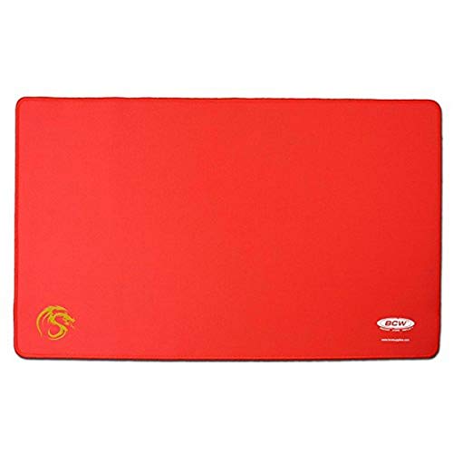 Tapis de jeu rouge avec bordure cousue tapis éveil sol chambre enfant