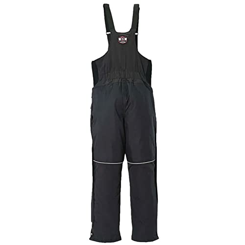 Striker Men's Climate Durable Windproof Water-Resistant Outdoor Ice Fishing Bib with Sureflote Flotation Technology, Black, 3X-Large