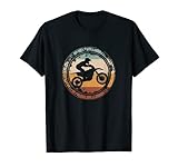 Este diseño de colores retro muestra la silueta de una Dirt Bike en estilo vintage. Perfecto para demostrar que te gusta ponerte el casco, las gafas, las botas y los guantes para conducir tu moto de Motocross.