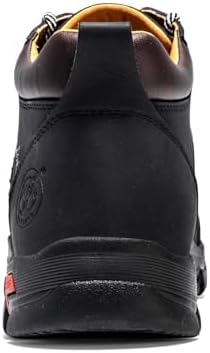 FLYLAND Men's Casual Leather Shoes Chukka Ankle Boots Handmade Fashion Shoes Non Slip Breathable Comfortable Mid Top for Driving Walking Outdoor - Image 3