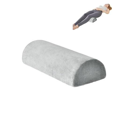 Fesatccoz Half Moon Memory Foam Bolster Pillow Cushion Leg Elevation Pillow Knee Support for Sleeping Lumbar Pillow for Neck Knees Waist