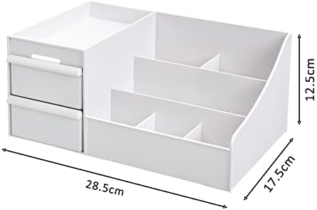 ALOXE Cosmetic Organizer Box Drawers Storage Plastic Stationary Box | Make Up Organiser For Women