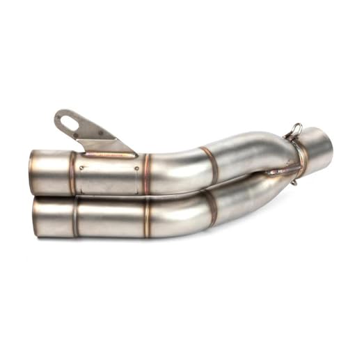 Tuyau d'échappement 51mm inox universel pour moto CBR250 anti-rouille