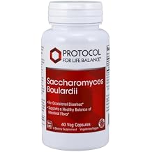 PROTOCOL FOR LIFE BALANCE Saccharomyces Boulardii - 10 Billion CFU - Probiotic Supplement - Support Gut Health & Digestive Health - Relieves Occasional Diarrhea - Halal & Kosher - 60 Veg Caps
