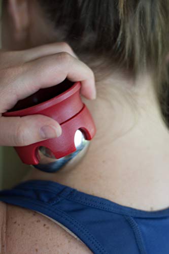 Massage Ball Hot Cold Roller Ball - Relieve Muscle Pain Fast - Stainless Steel Gel Balls For Heat Or Ice Therapy-Feet Pain-Plantar Fasciitis-Back Ache-Myofascial Release–Deep Tissue Trigger Points #TOP7