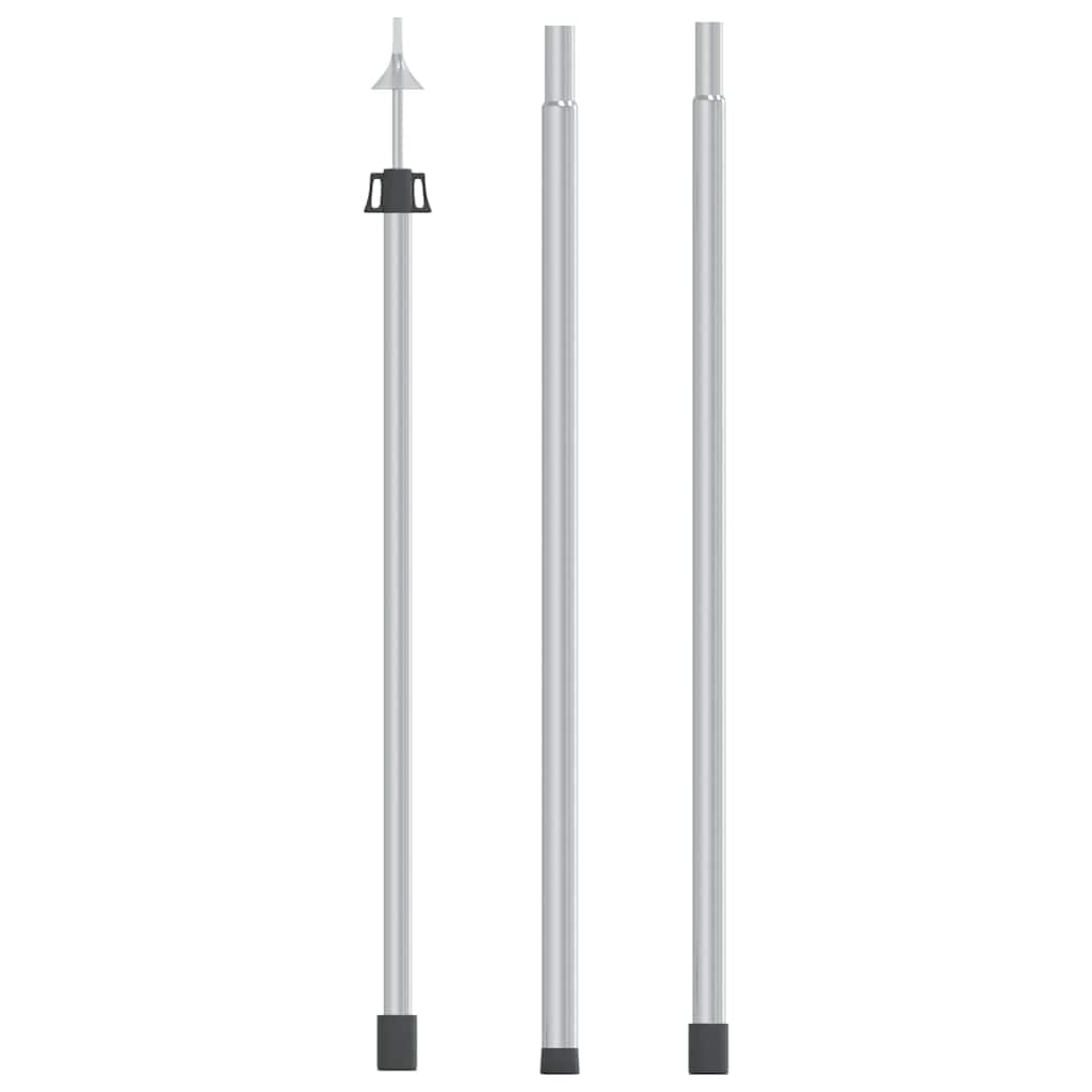 Drążek teleskopowy z aluminium 102 regulowany, lekki i wytrzymały, na kemping, do aktywności na świeżym powietrzu, wędrówek, mocowania śledzi namiotowych i stabilizacji pawilonu