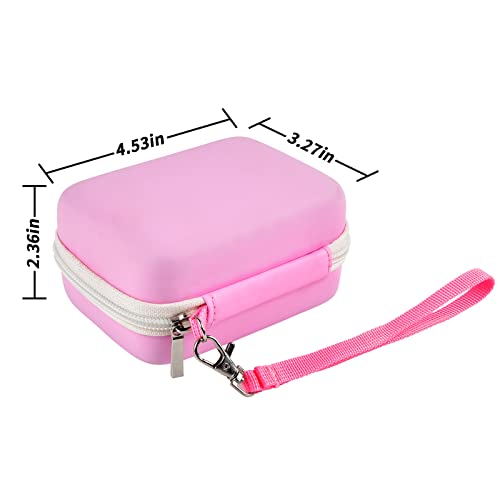 Carrying & Protective Case For Digital Camera, Abergbest 21 Mega Pixels 2.7" Lcd Rechargeable Hd/Kodak Pixpro/Canon Powershot Elph 180/190 / Sony Dscw800 / Dscw830 Cameras For Travel-Pink #TOP4