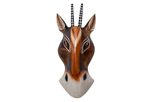 Woru Masque Antilope en bois de Bali (20 cm)