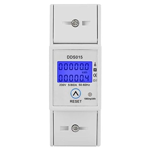 Keenso Medidor de energía 5-80A 230V 50Hz DDS015 Cover