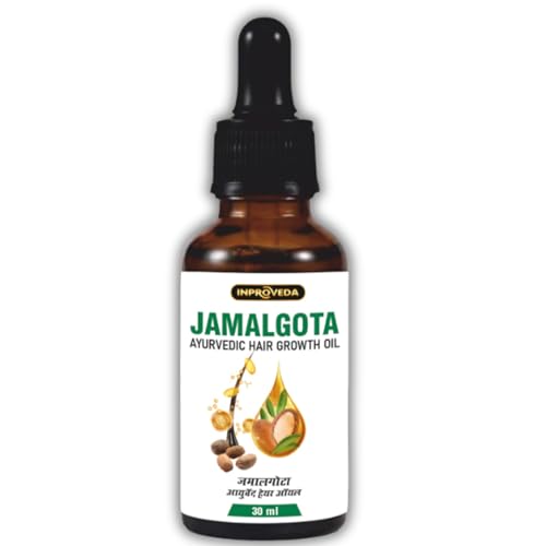 Inproveda Jamalgota Hair Growth Oil for Men & Women | Ayurvedic Hairs Growth Oil | With Amla, Yastimadhu, Camphor, Rosemary, Jatamansi & Bhringraj Oil - 30ml 1 31Pf71fTsoL. SL500