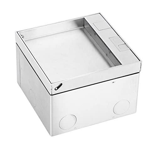 Cocoarm Caja de Conexión de Enchufes de Doble Estándar Acero Inoxidable
