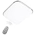 Produktbild ETiME Ultraslim LED Deckenleuchte 30W Dimmbar Deckenlampe mit Fernbedienung Modern Wohnzimmer Lampe Schlafzimmer Küche Panel Leuchte 2700-6500K Silber (45x45cm 30W Dimmbar) [Energieklasse A++]