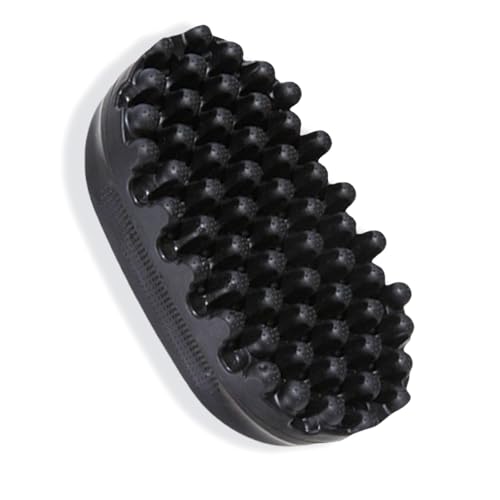 Curly Hair Brush Hair Sponge for Curls Rubber Hair Brush Silicone Rubber Curl Brush for Hair Care Afro H-air B-rush Ideal for Barbers and Daily Use Curly H-air Products Dreadlock Twist Styler Br-ush